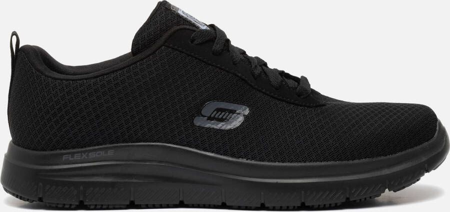 Skechers Work Relaxed Fit sneakers zwart Textiel