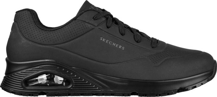 Skechers Work Relaxed Fit Uno Slipresistant Sutal sneaker Black Heren