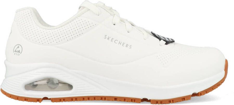 Skechers Work Relaxed Fit Uno Slipresistant Sutal sneaker White Heren