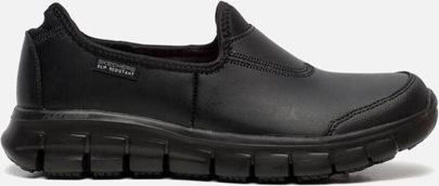 Skechers Work Sure Track instappers zwart