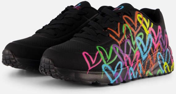 Skechers Sneaker 314064L BKMT UNO Lite Spread The Love Zwart Multi - Foto 5