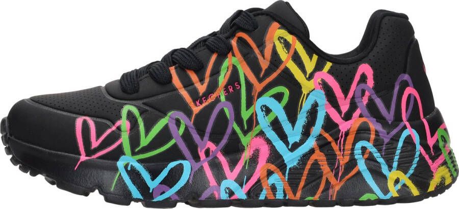Skechers Sneaker 314064L BKMT UNO Lite Spread The Love Zwart Multi - Foto 4