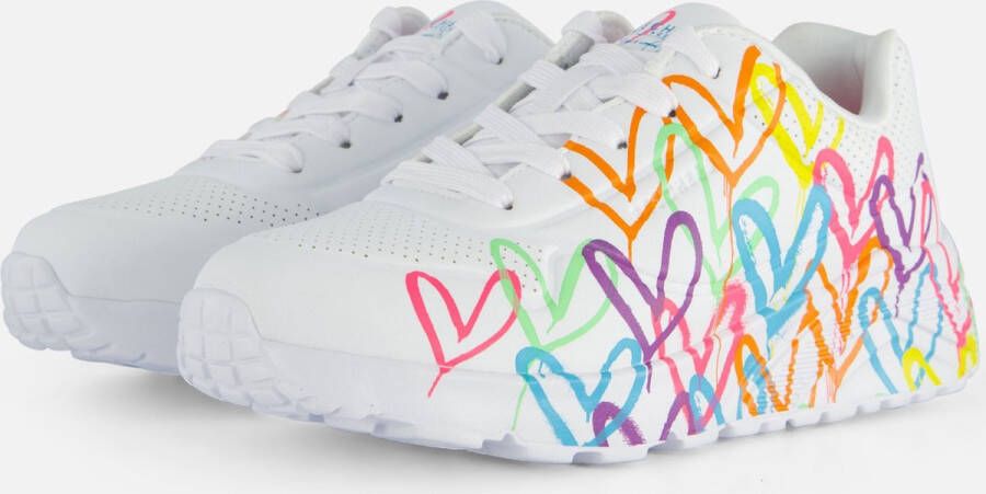 Skechers Uno Lite Spread The Love Meisjes Sneakers Wit Mutlicolour - Foto 6