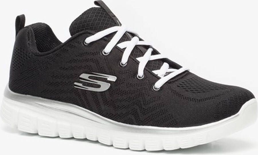 Skechers Sportschoenen Dames GRACEFUL-GET CONNECTED 12615 BKW Black White