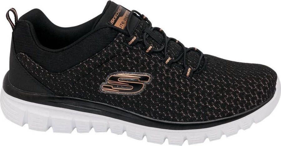 Skechers Dames Zwarte Pure Genius Optimistisch Mix - Foto 3