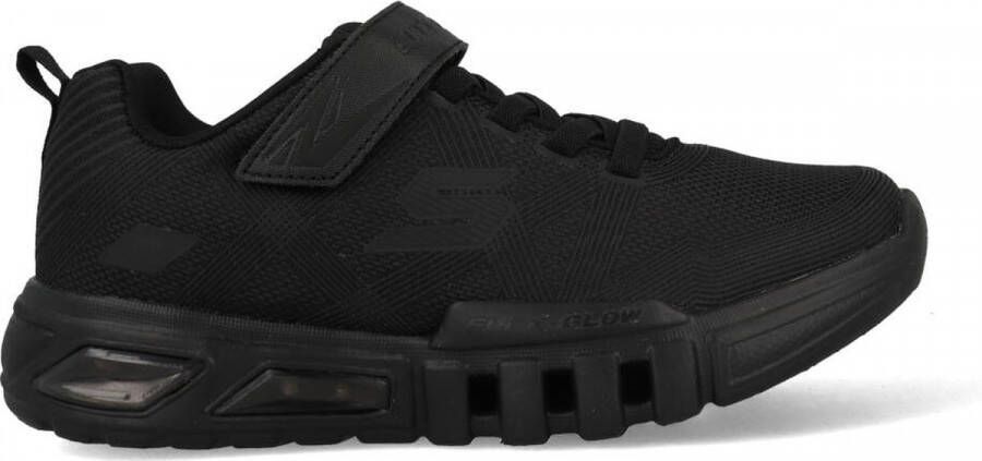 Skechers Flex-Glow 90542L-BBK voor een jongen Zwart Sneakers Sportschoenen