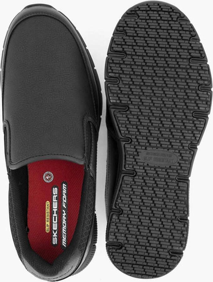 Skechers Nampa Groton Slip-Resistant Loafers Black Heren