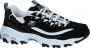 Skechers D'LITES-BIGGEST FAN Sneakers Vrouwen Black White - Thumbnail 5