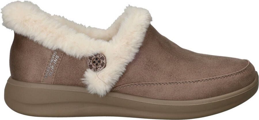 Skechers Hands Free Slip-Ins Cozy Escape dames pantoffel Taupe