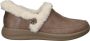 Skechers Hands Free Slip-Ins Cozy Escape dames pantoffel Taupe - Thumbnail 1