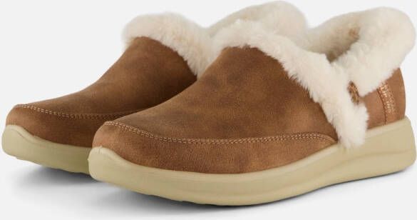 Skechers Slip-ins Cozy Escape Pantoffel cognac