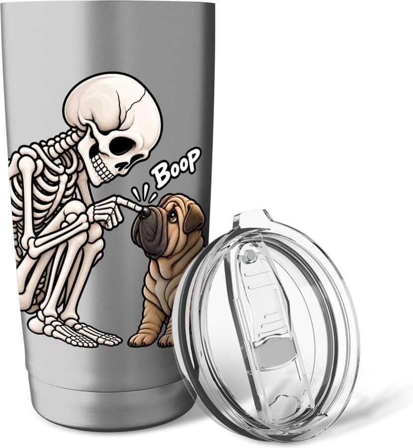 Skelet hond voor Halloween