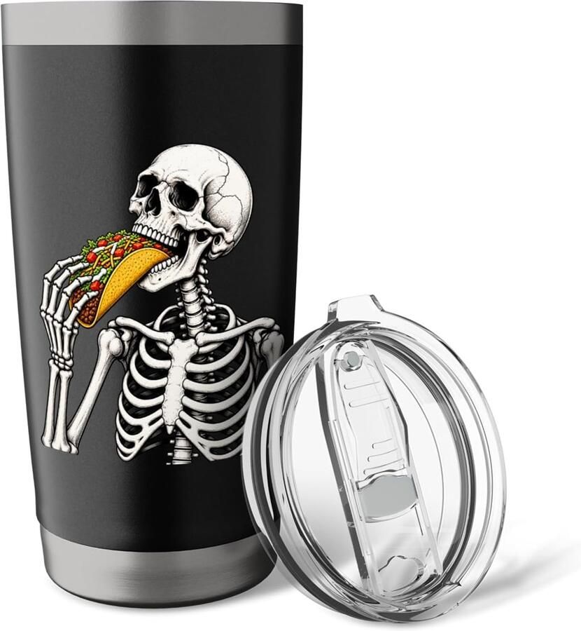 Skelet met Taco Halloween Thermobeker