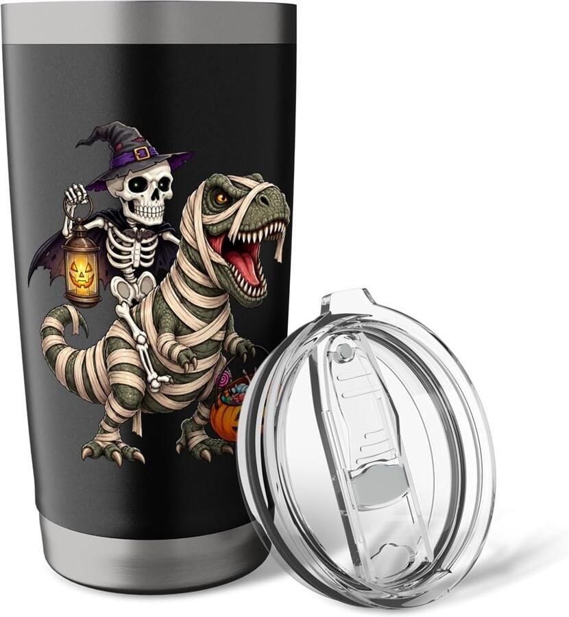 Skelet pompoen Halloween beker