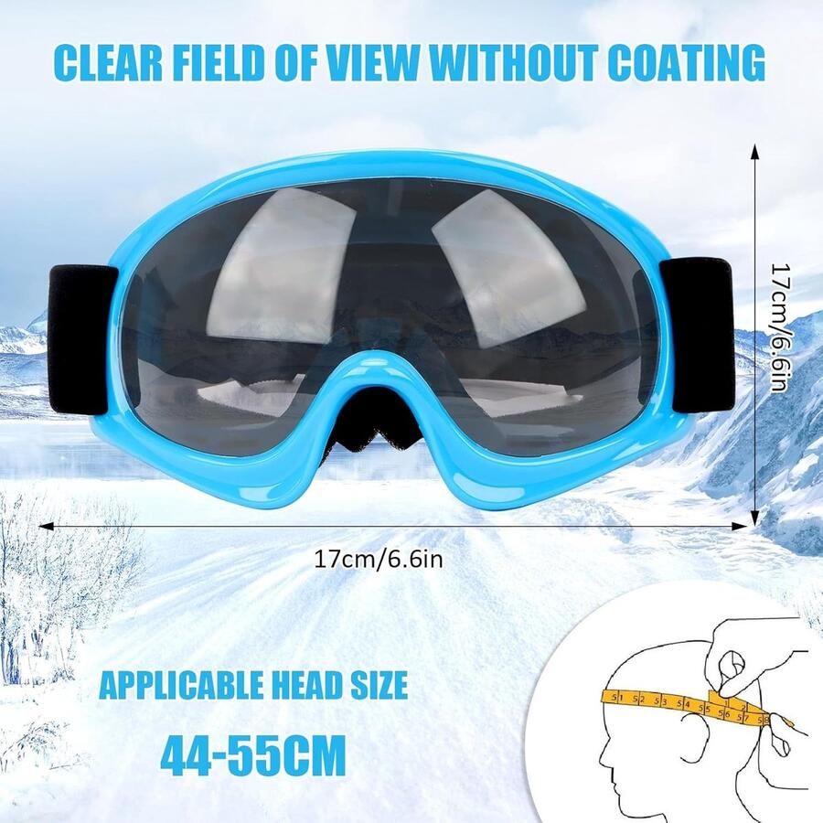 Ski Goggles voor Kinderen van met Anti Fog en UV Bescherming voor Skiën Snowboarden en Fietsen