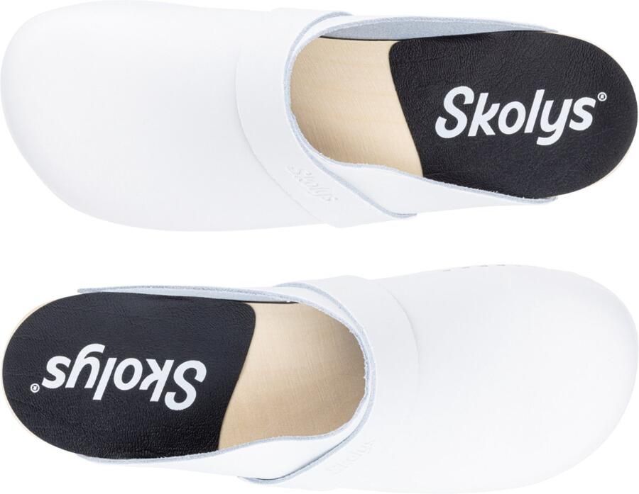Skolys W-320.01 klompen dames medische clogs tuinklompen werkklompen verpleegkundige ziekenhuis instap wit - Foto 3
