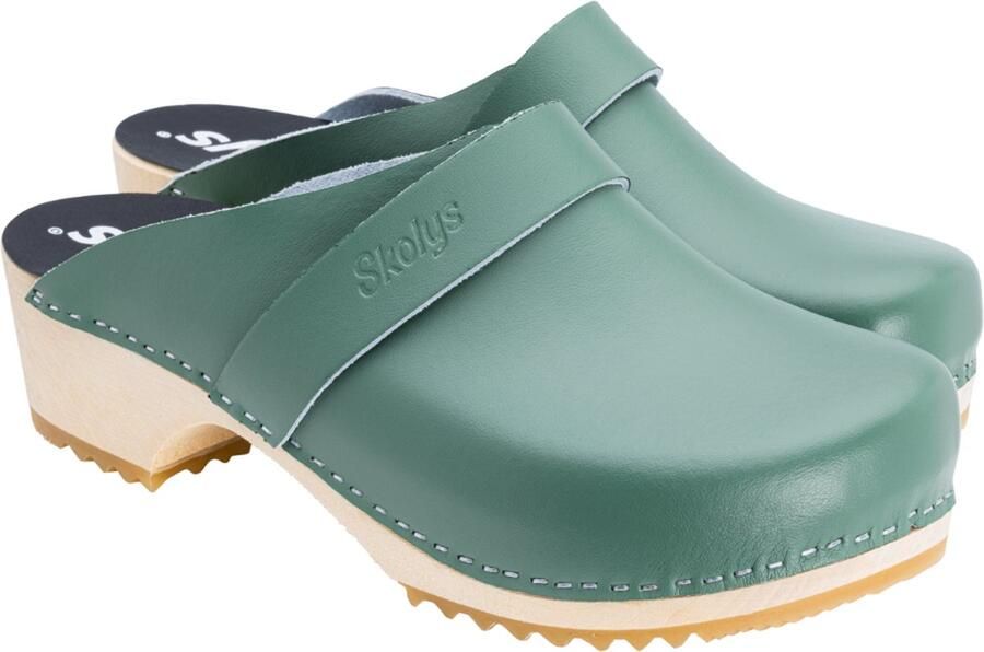 Skolys W-320.12 klompen dames medische clogs tuinklompen werkklompen verpleegkundige ziekenhuis instap pastel groen