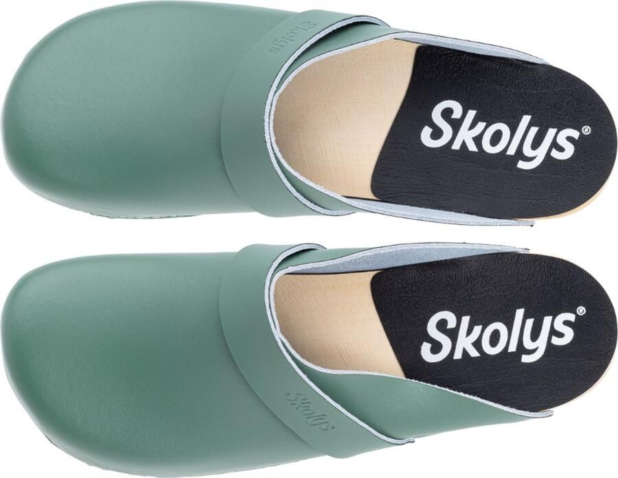 Skolys W-320.12 klompen dames medische clogs tuinklompen werkklompen verpleegkundige ziekenhuis instap pastel groen - Foto 3