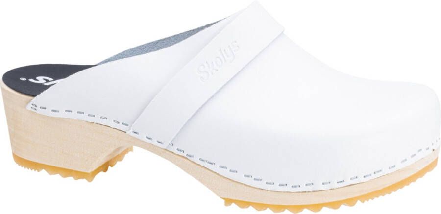 Skolys W-320.01 klompen dames medische clogs tuinklompen werkklompen verpleegkundige ziekenhuis instap wit