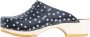 Skolys W-320.02 klompen dames medische clogs tuinklompen werkklompen verpleegkundige ziekenhuis instap zwart + witte stippen - Thumbnail 2