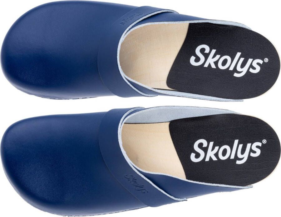 Skolys W-320.07 klompen dames medische clogs tuinklompen werkklompen verpleegkundige ziekenhuis instap marine blauw