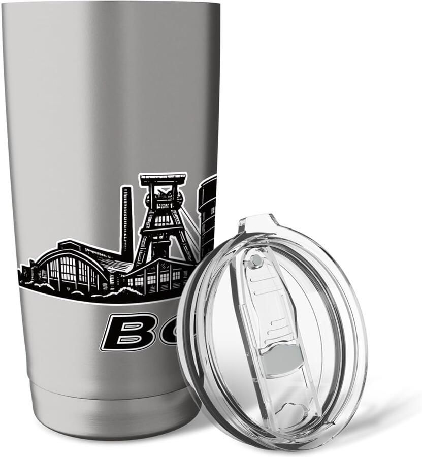 Skyline design dubbelwandige thermosbeker
