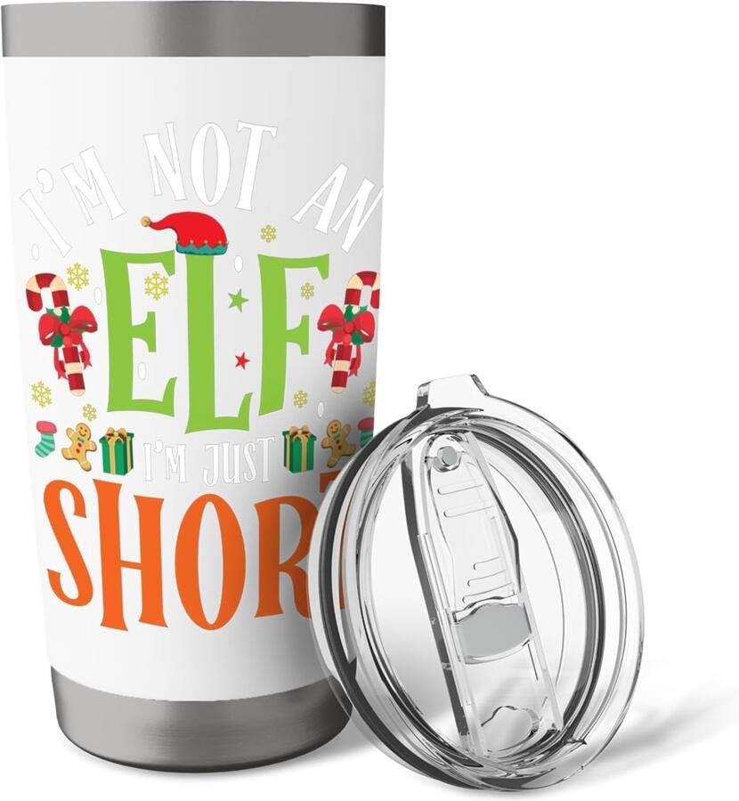 Slaappak met tekst I'm Not An Elf Just Short