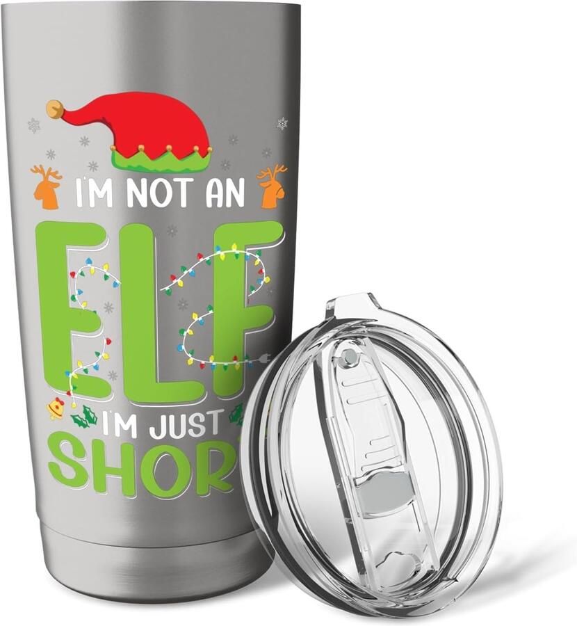 Slaappak met tekst I'm Not An Elf Just Short