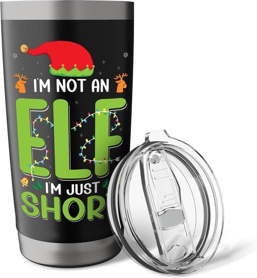Slaappak met tekst I'm Not An Elf Just Short