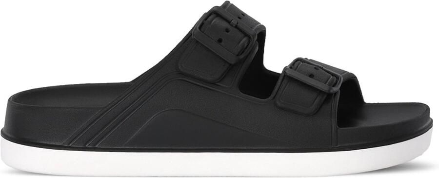 Slazenger Tremor Badslippers Zwart Wit (junior)