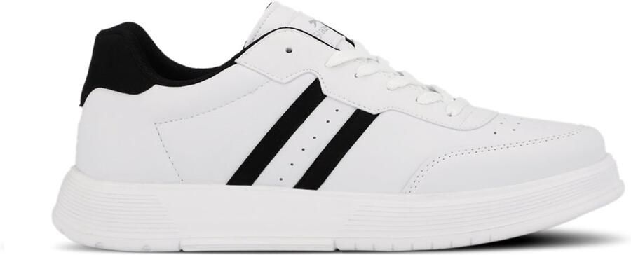 Slazenger Zipper Sneakers Wit Zwart (dames)