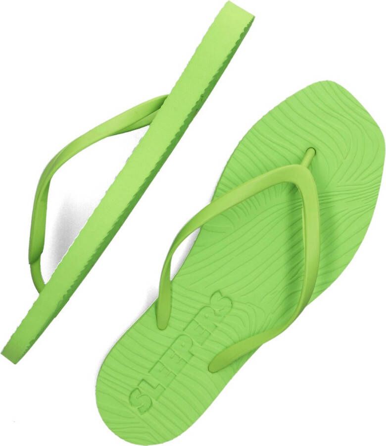 Sleepers Tapered Teenslippers Dames Groen
