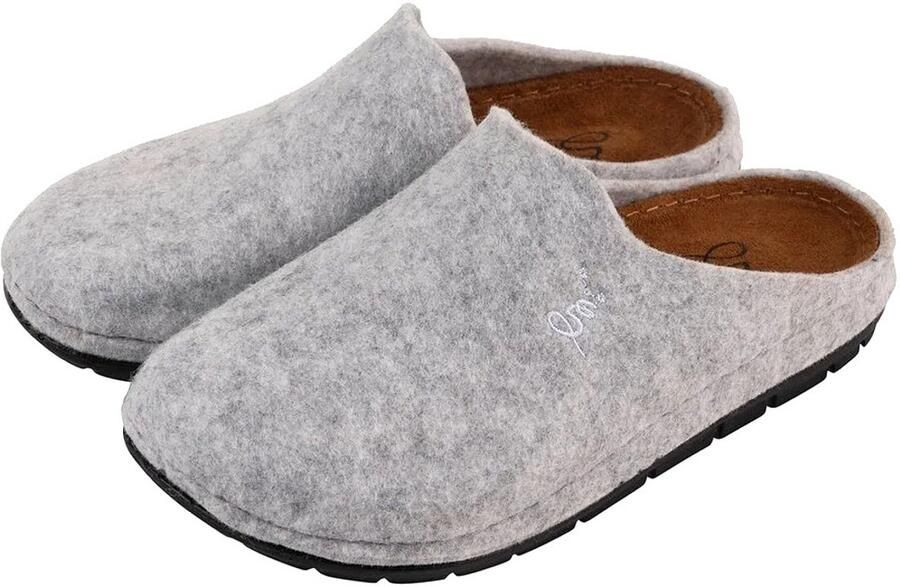 Sleepy Brommies Acupressuur Pantoffels Heren Beige - Foto 2