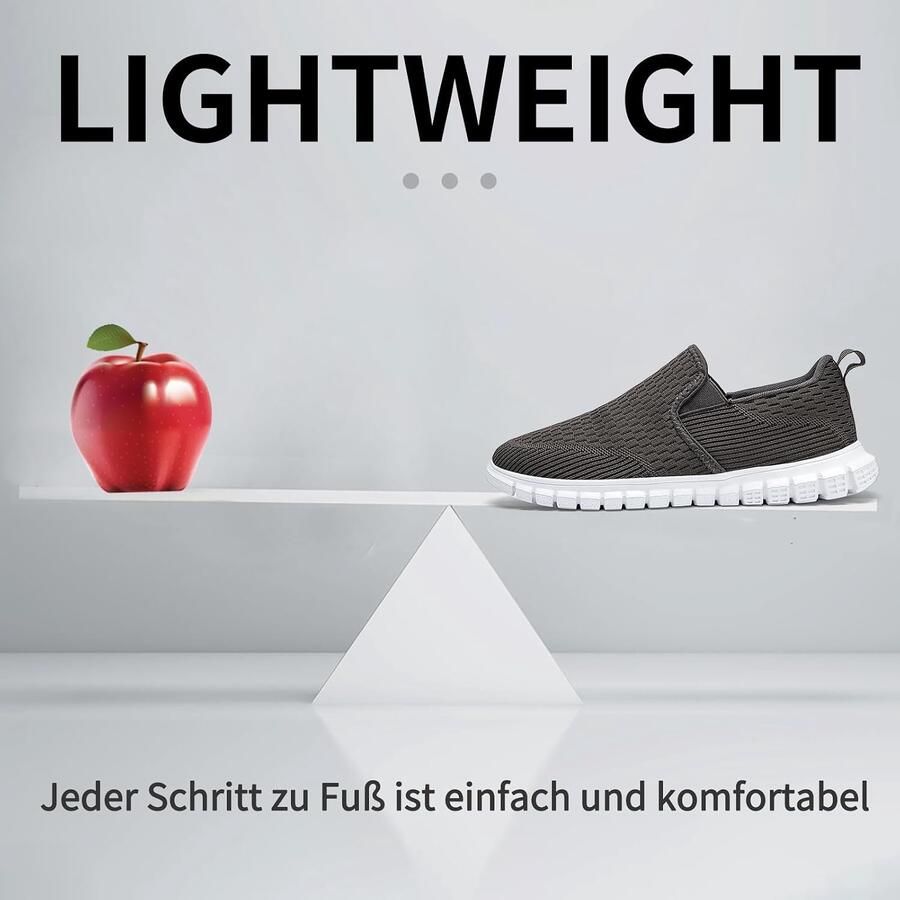 Slip-on ademend en lichtgewicht anti-slip zool geschikt voor dagelijks gebruik en reizen