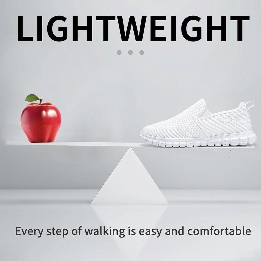 Slip-on ademend en lichtgewicht anti-slip zool geschikt voor dagelijks gebruik en reizen