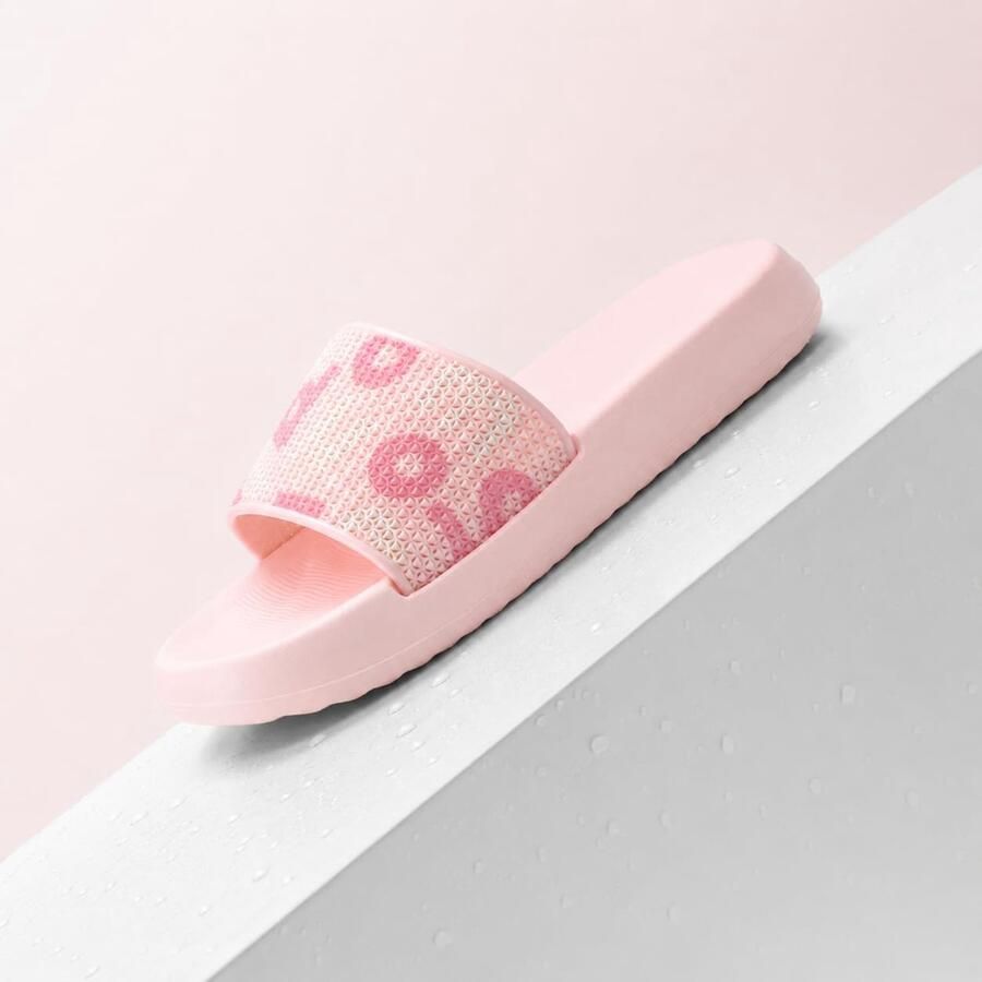 Slippers met letterpatroon comfortabel voor zomer en vrije tijd
