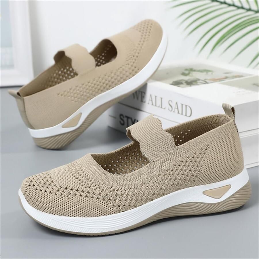 Slippers met ronde neus slip-on anti-slip ademend voor dagelijks gebruik. Blauw Roze Zwart Beige Lila
