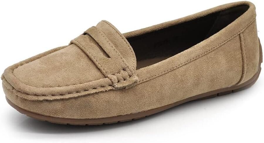Slippers met steentjes en suède look