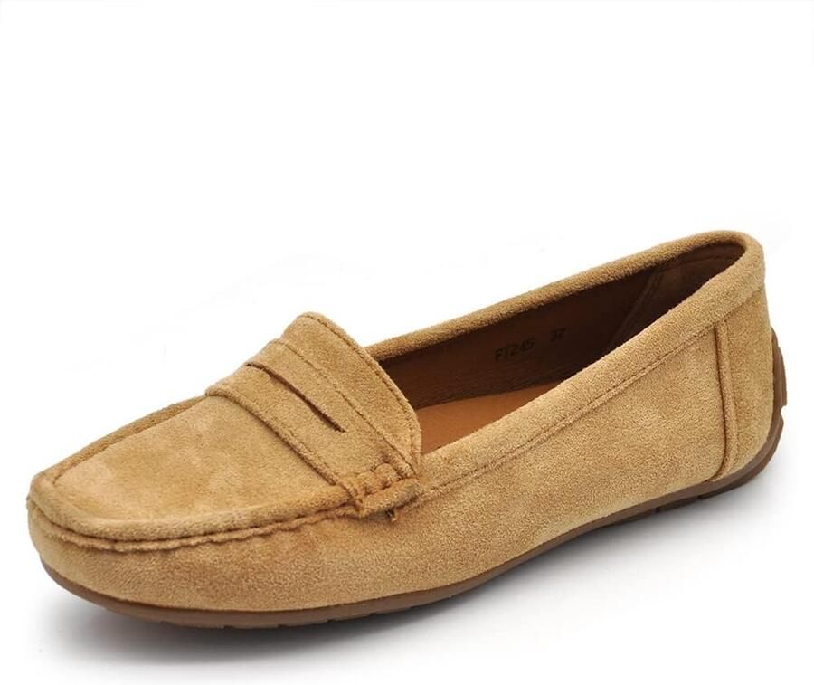 Slippertjes met steentjes en suède look