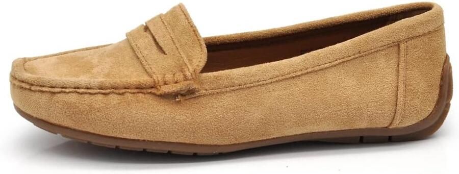 Slippertjes met steentjes en suède look