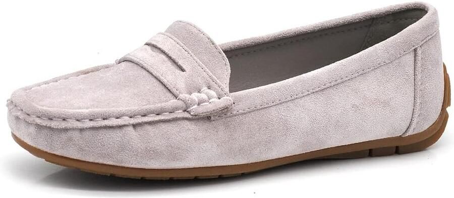 Slippertjes met steentjes en suède look