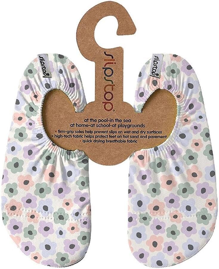 Slipstop Antislip Waterschoen Flower Colorful Maat L