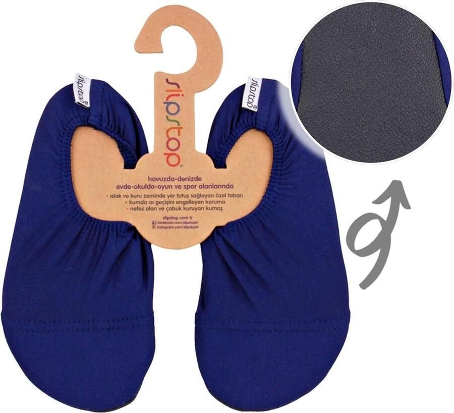 Slipstop antislip waterschoen Navy- Maat L
