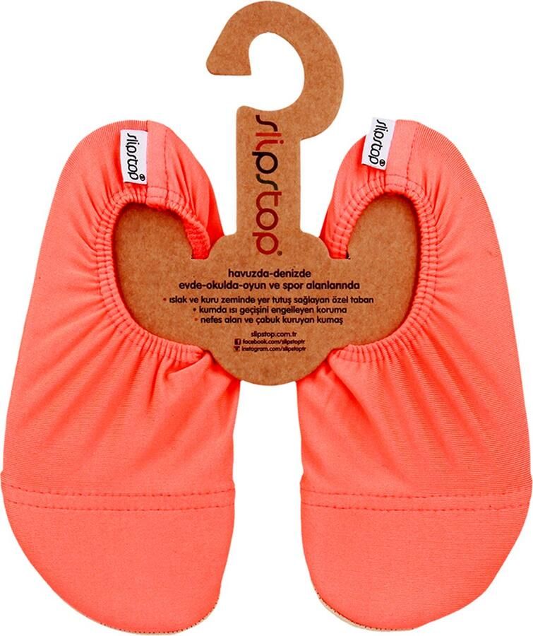 Slipstop antislip waterschoen Neon Orange Maat S