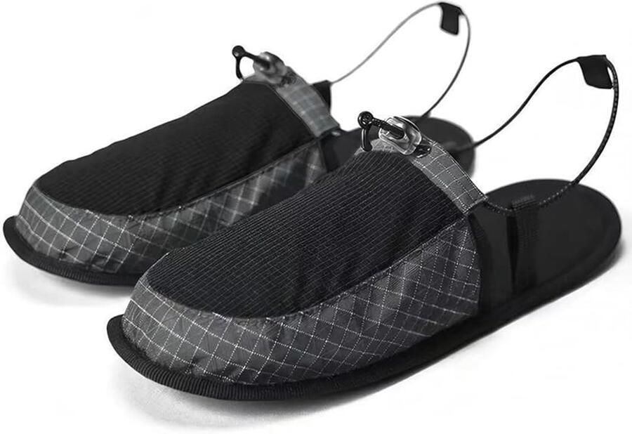 Sloffen 40-41 Opvouwbare pantoffels Hotelsloffen Reis Slippers Pantoffels Waterschoenen Hotelpantoffels Strand Schoenen Anti-slip Verstelbaar Koord Lichtgewicht Compact Voor Thuis Hotel Reizen Indoor Outdoor Grijs