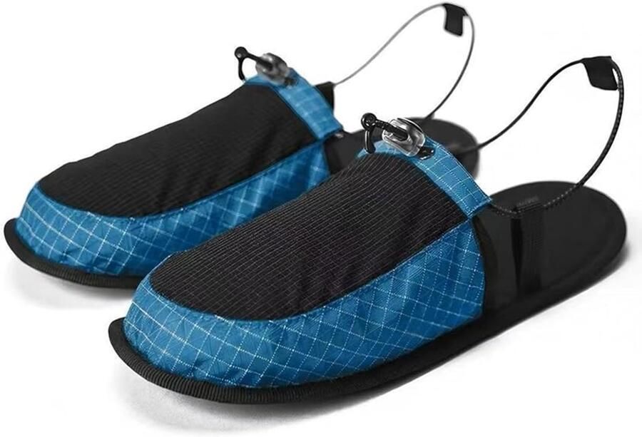 Sloffen 40-41 Opvouwbare pantoffels Hotelsloffen Reis Slippers Pantoffels Waterschoenen Hotelpantoffels Strand Schoenen Anti-slip Verstelbaar Koord Lichtgewicht Compact Voor Thuis Hotel Reizen Indoor Outdoor Blauw
