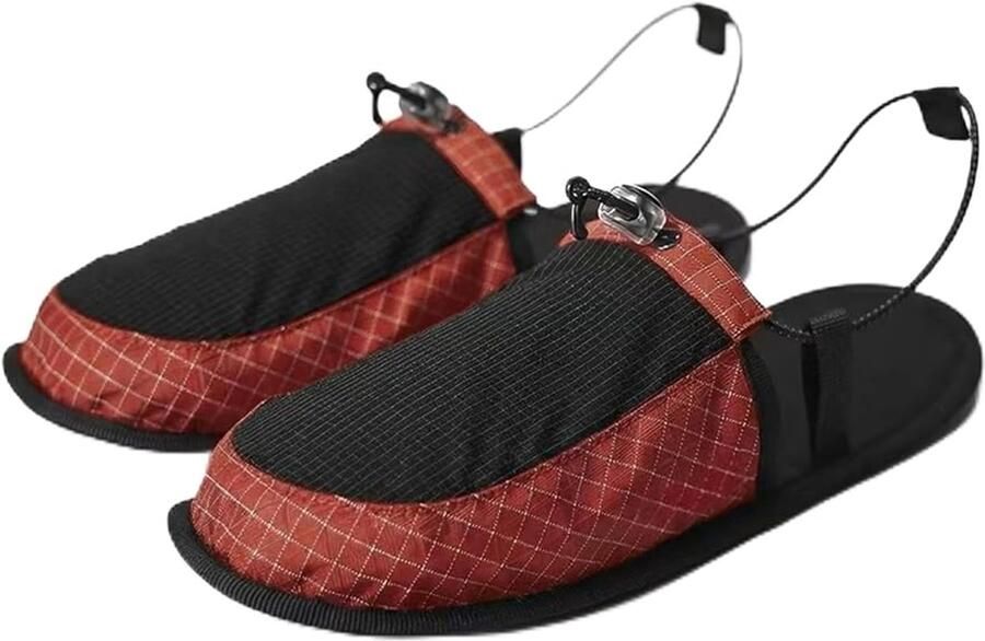 Sloffen 40-41 Opvouwbare pantoffels Hotelsloffen Reis Slippers Pantoffels Waterschoenen Hotelpantoffels Strand Schoenen Anti-slip Verstelbaar Koord Lichtgewicht Compact Voor Thuis Hotel Reizen Indoor Outdoor Rood