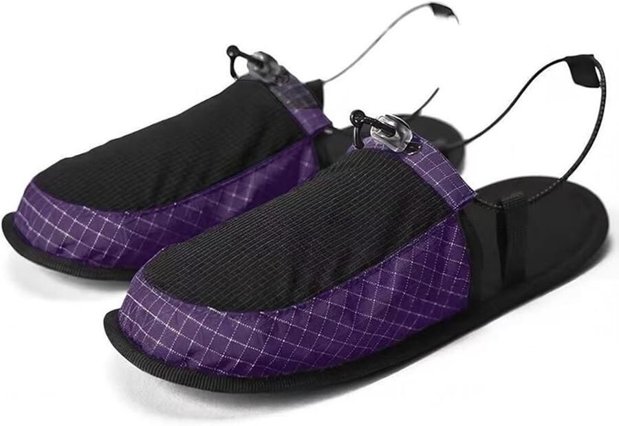 Sloffen 40-41 Opvouwbare pantoffels Hotelsloffen Reis Slippers Pantoffels Waterschoenen Hotelpantoffels Strand Schoenen Anti-slip Verstelbaar Koord Lichtgewicht Compact Voor Thuis Hotel Reizen Indoor Outdoor Paars