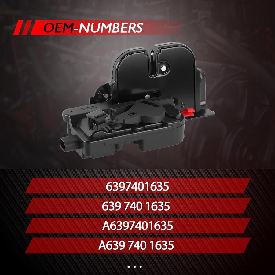 Slot voor Viano Vito Minib Vito Mixto W639 onderdeelnummer 6397401635 A6397401635