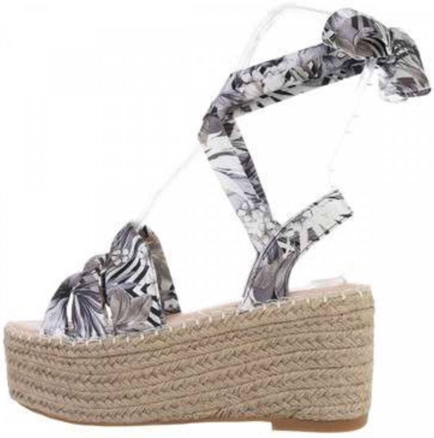 Small Swan dames wikkel sandalen met plateauzool
